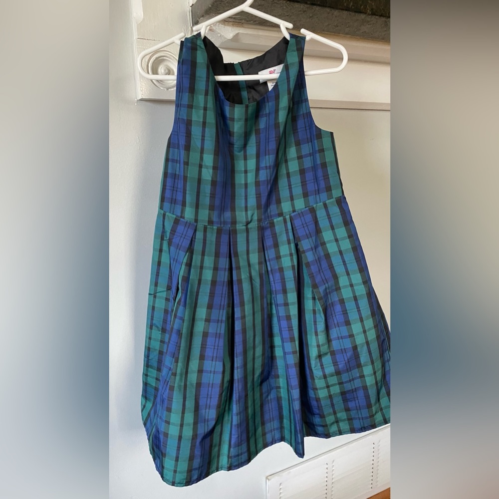 Vineyard Vines Green Plaid Dress